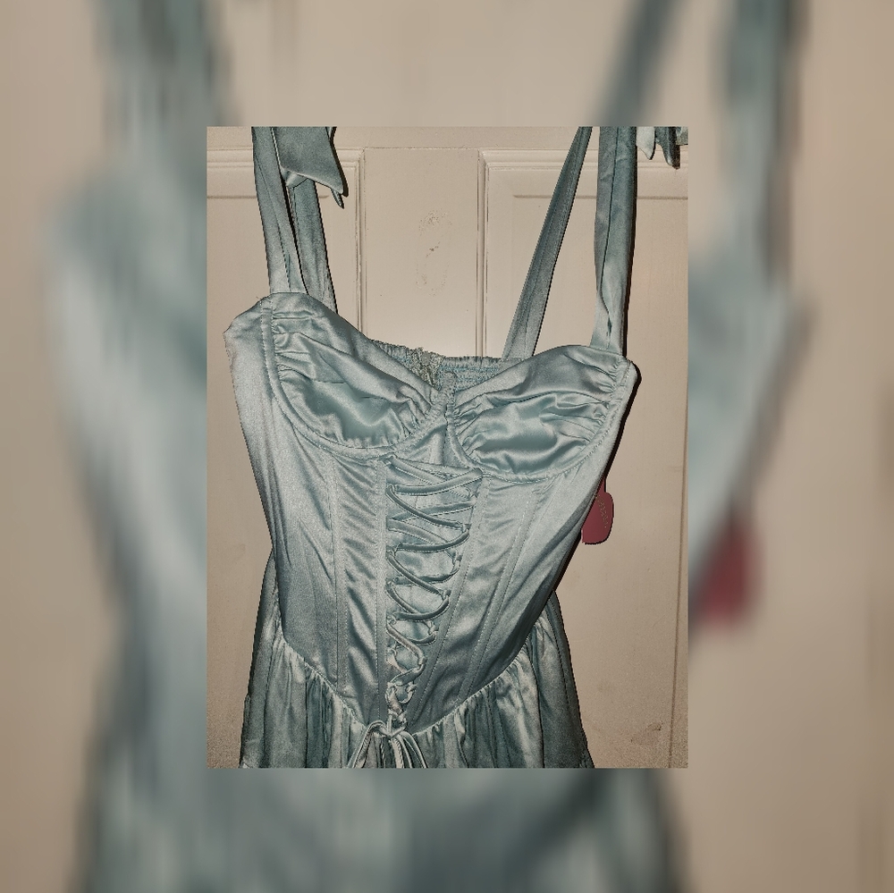 Dolls Kill Holding Court Mini Dress - Mint Green XS NWT - Picture 4 of 11